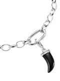 THOMAS SABO tooth obsidian pendant charm 28mm (British brand)