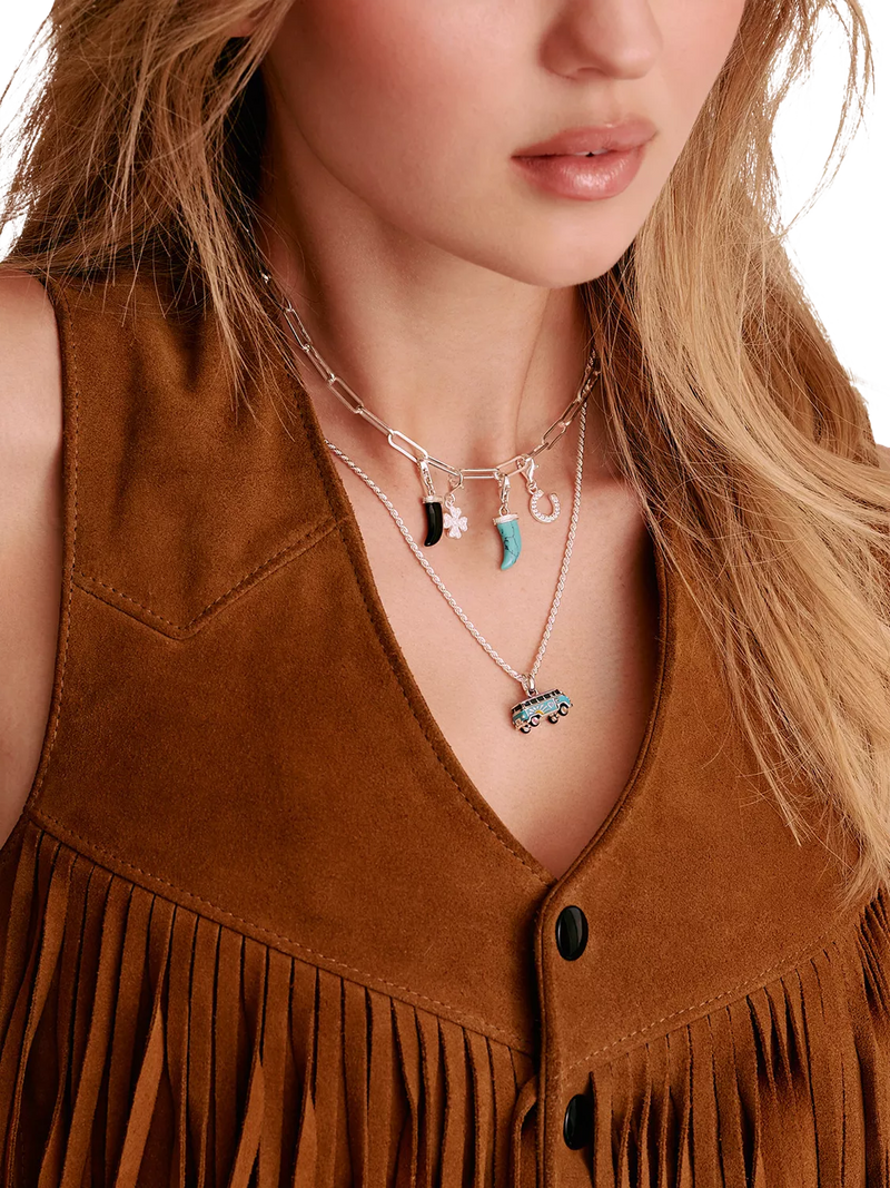 THOMAS SABO tooth obsidian pendant charm 28mm (British brand)
