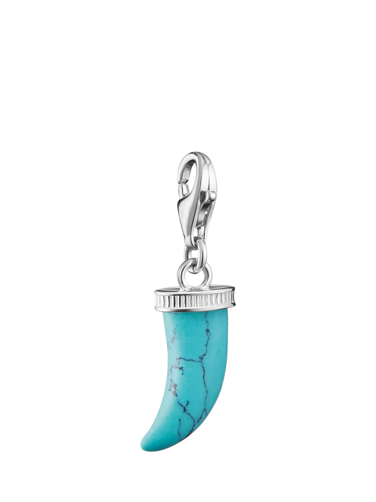 THOMAS SABO tooth pendant charm silver turquoise 28x8mm - British product