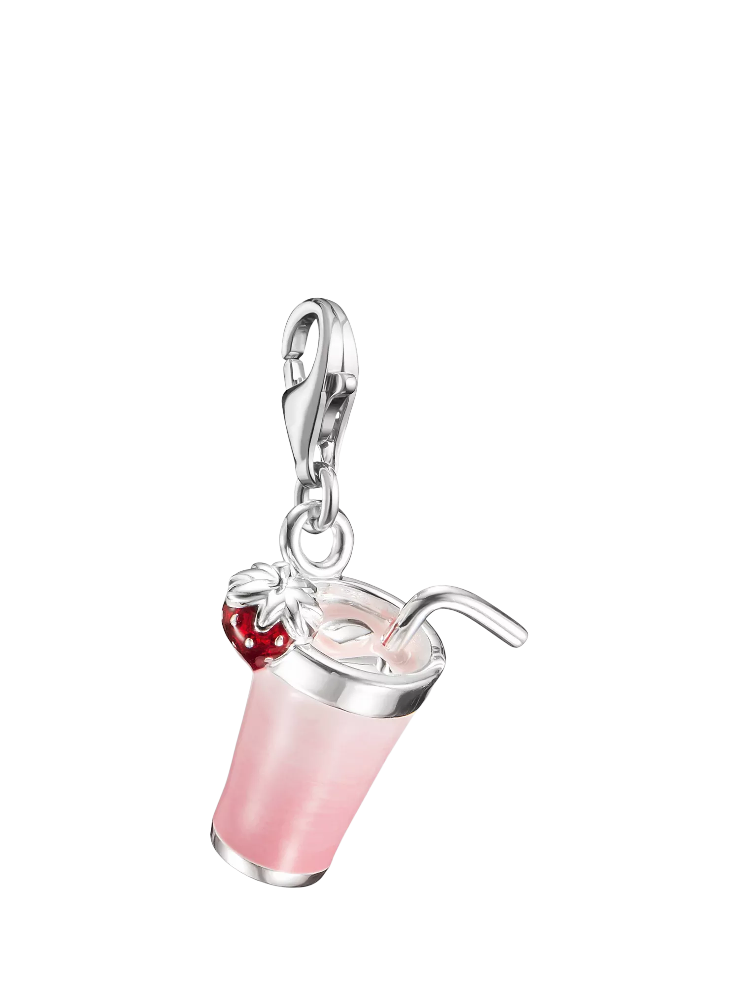 Thomas Sabo Matcha pendant charm silver pink, imported from the UK