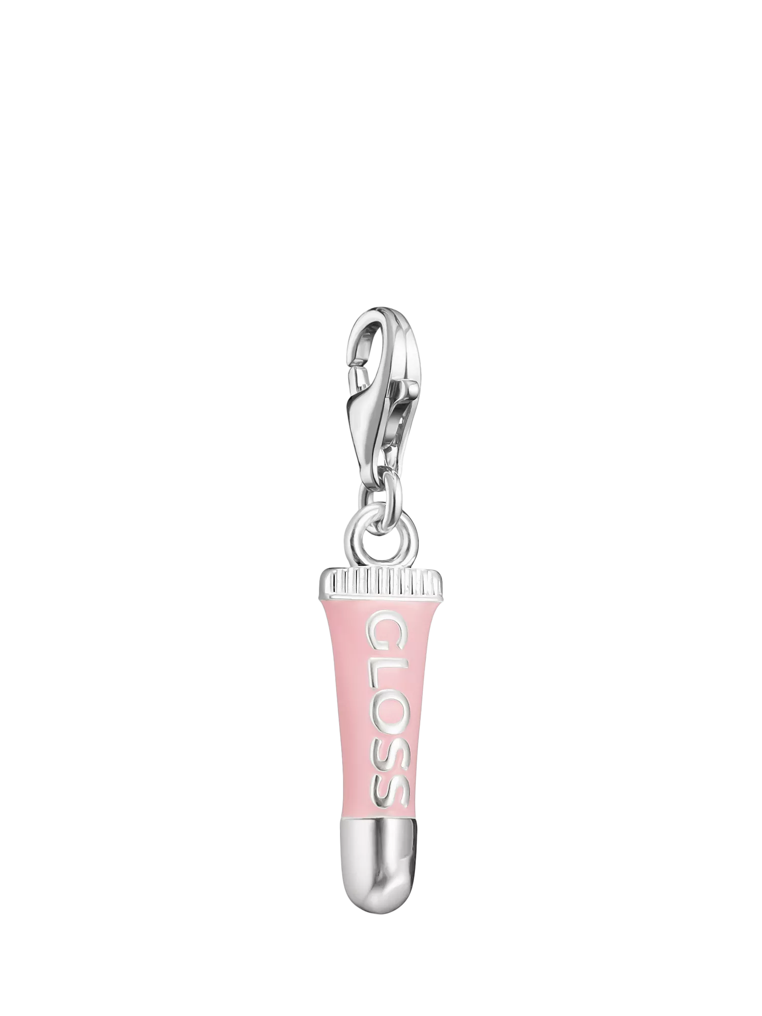 Thomas Sabo lip gloss pendant charm pink enamel silver, UK version