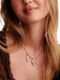 Thomas Sabo lip gloss pendant charm pink enamel silver, UK version