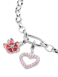 Thomas Sabo pink zirconia heart charm 20mm, imported from the UK