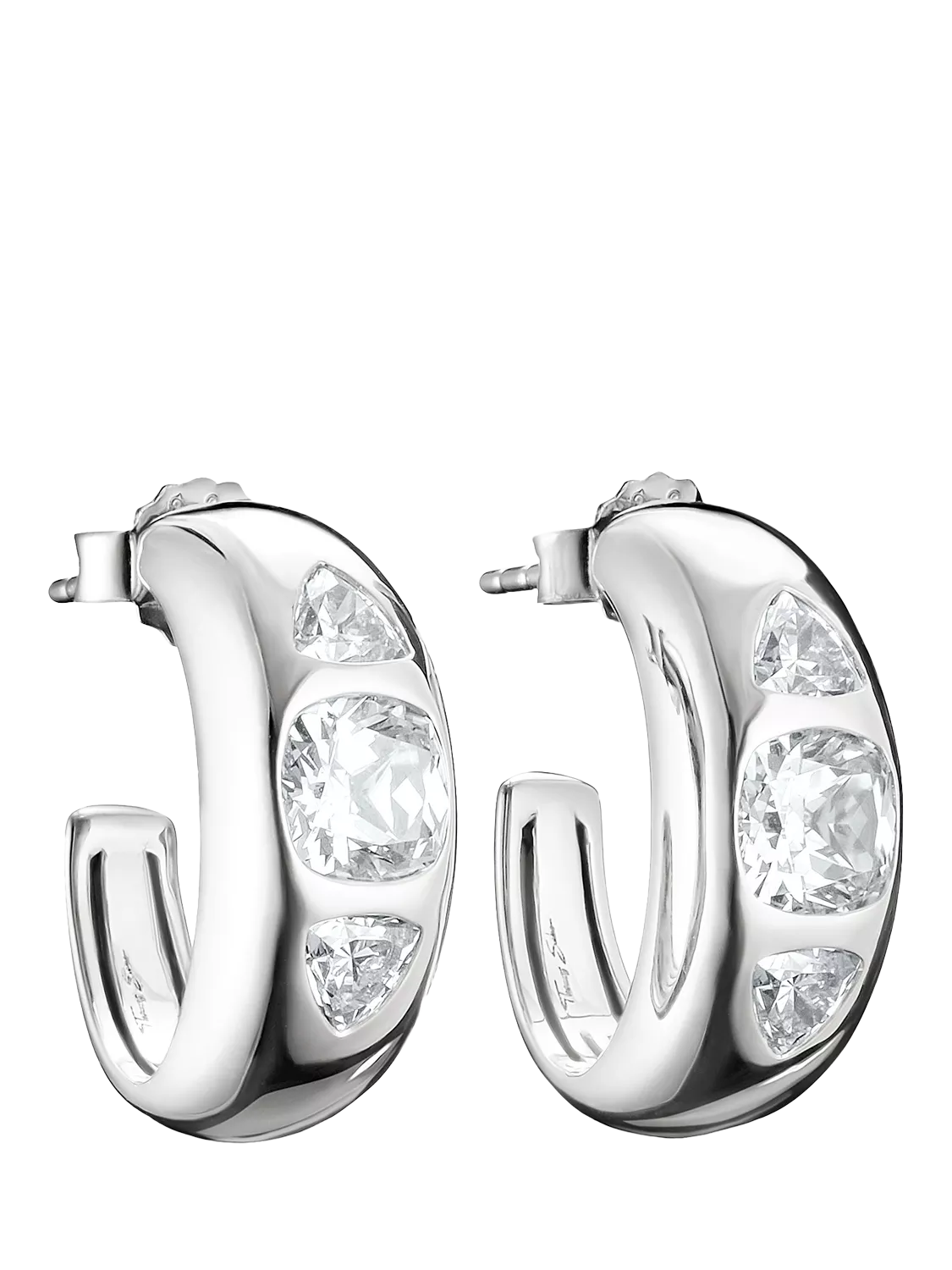 THOMAS SABO hoop earrings in recycled sterling silver (British brand)
