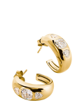 THOMAS SABO gold-plated hoop earrings, H20mm (British brand)
