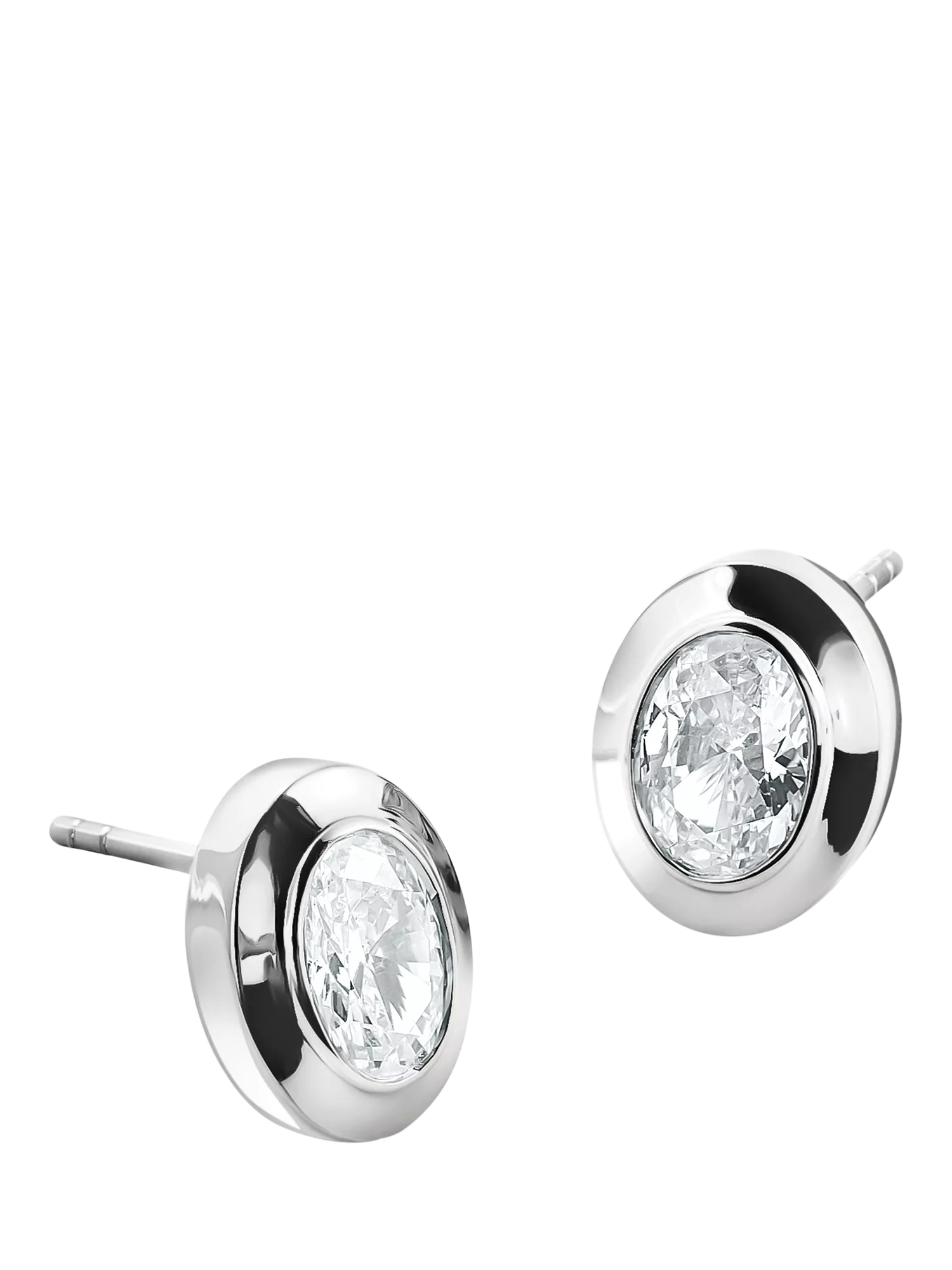THOMAS SABO oval stud earrings in silver with zirconia - British product