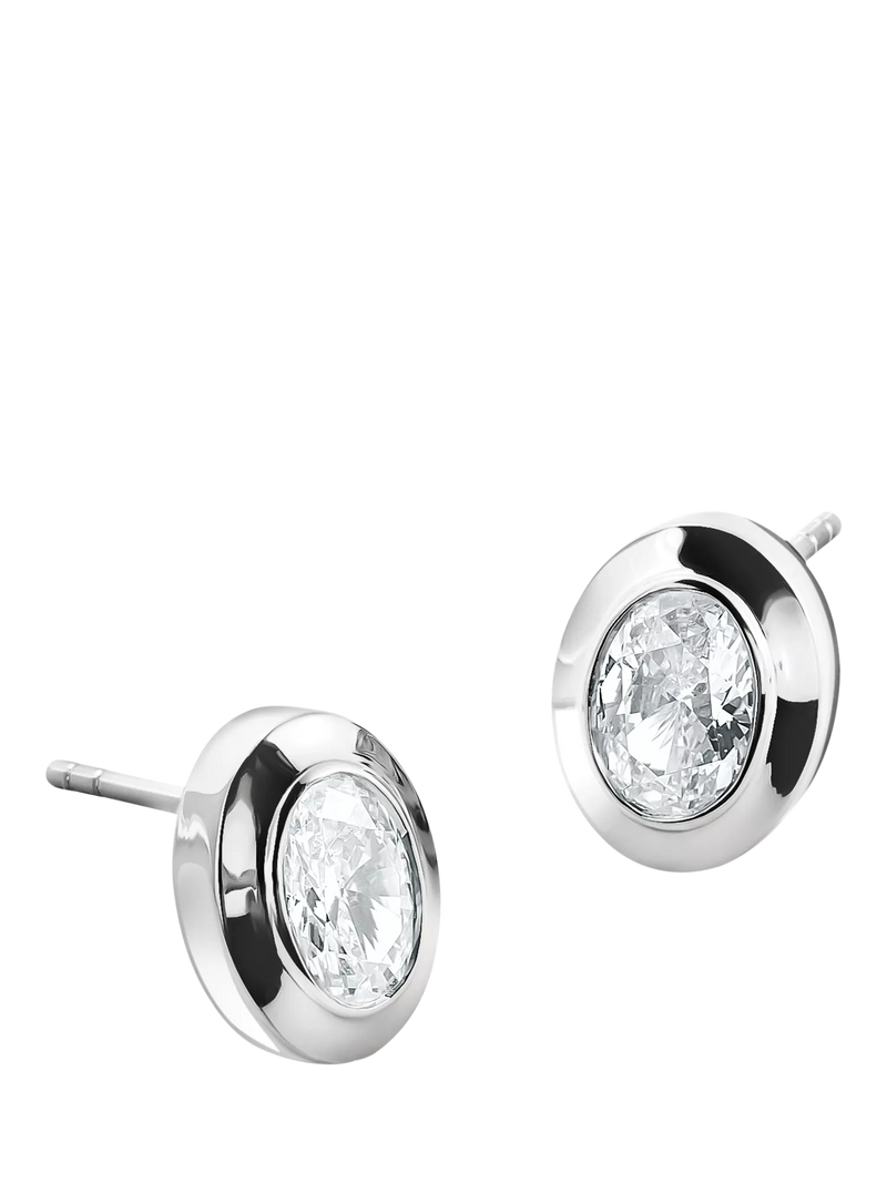 THOMAS SABO oval stud earrings in silver with zirconia - British product