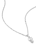 THOMAS SABO oval and heart zirconia necklace silver, UK version