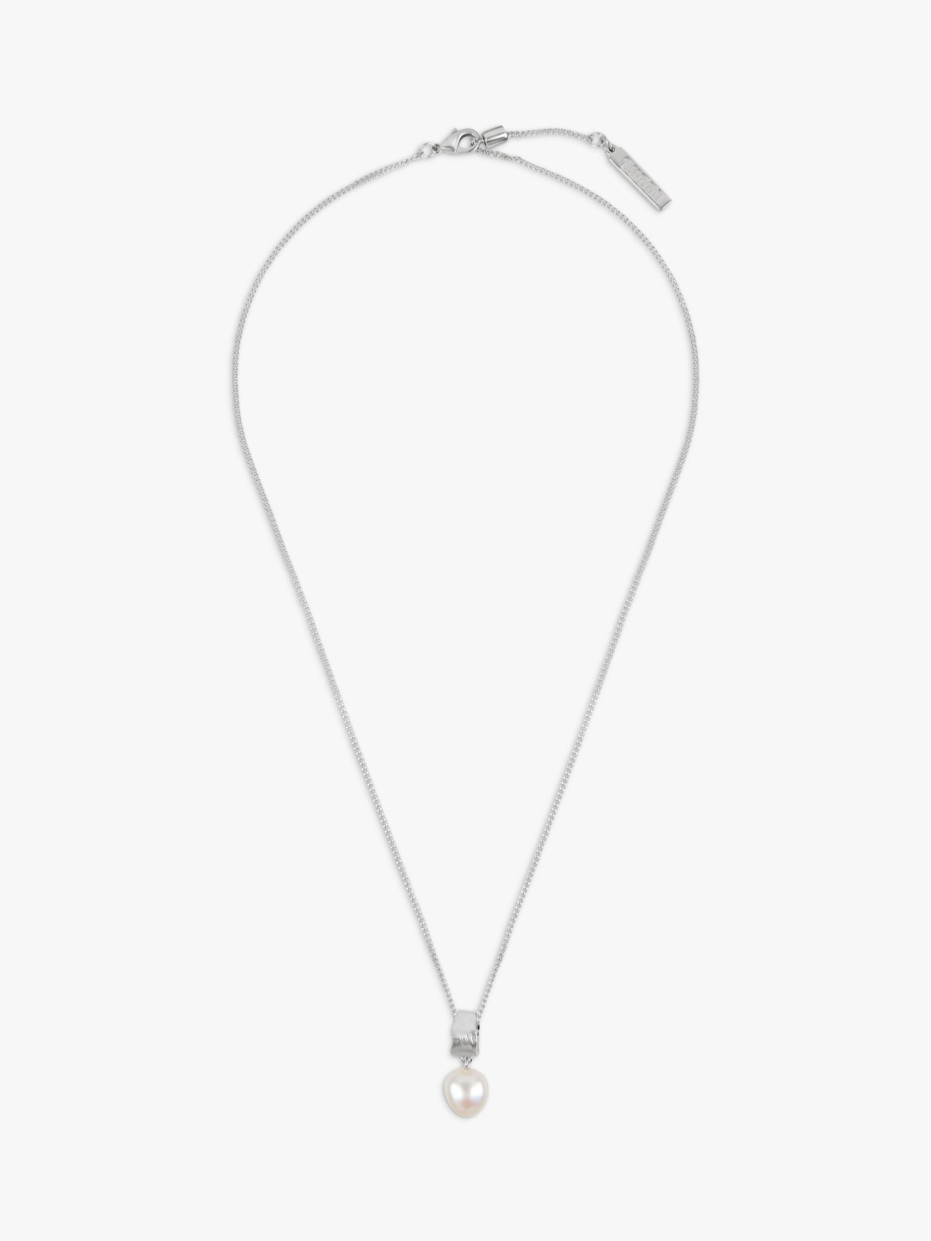 TUTTI freshwater pearl pendant necklace silver - British product