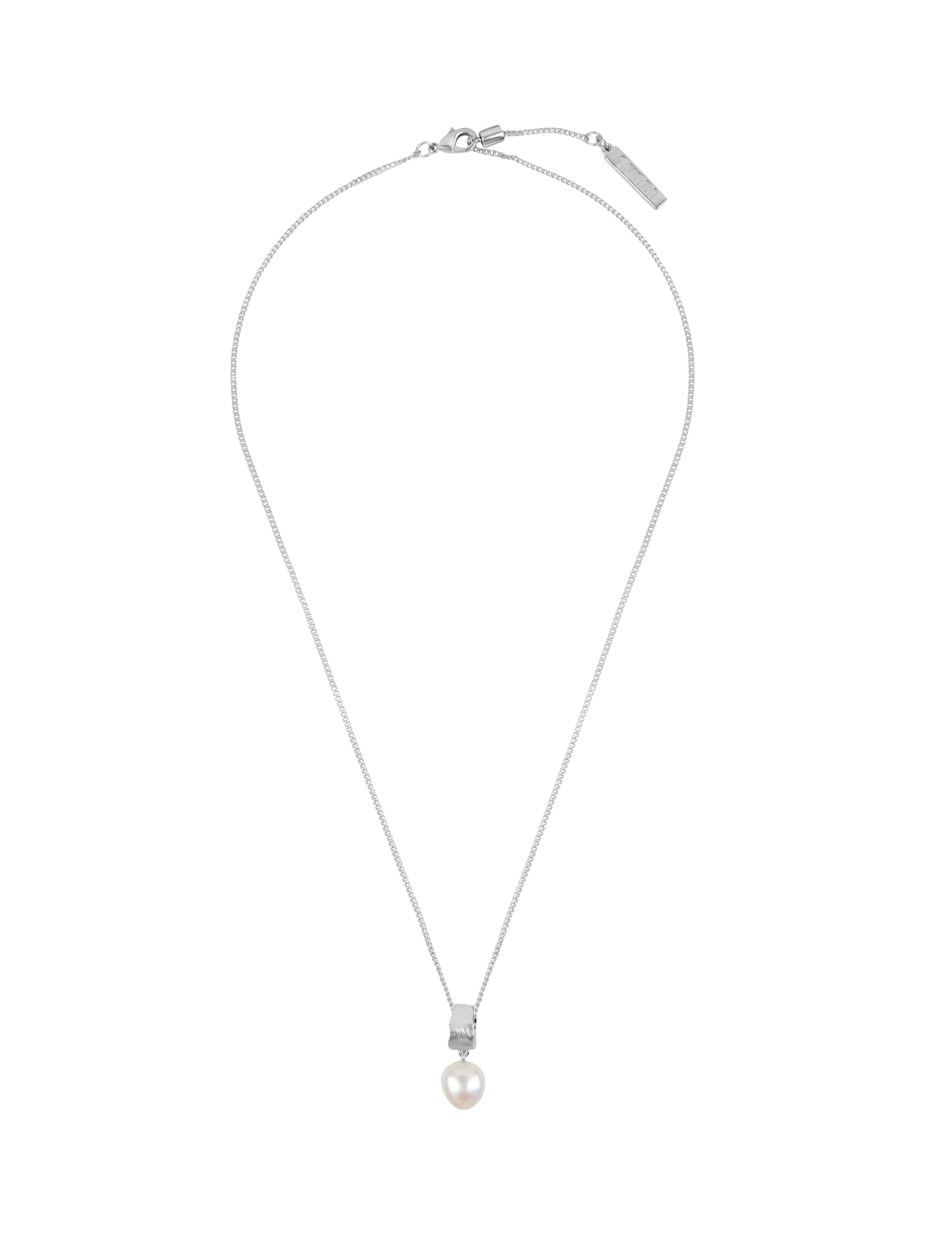 TUTTI freshwater pearl pendant necklace silver - British product