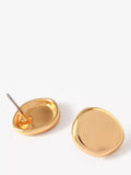 Mint Velvet round stud earrings gold - British product