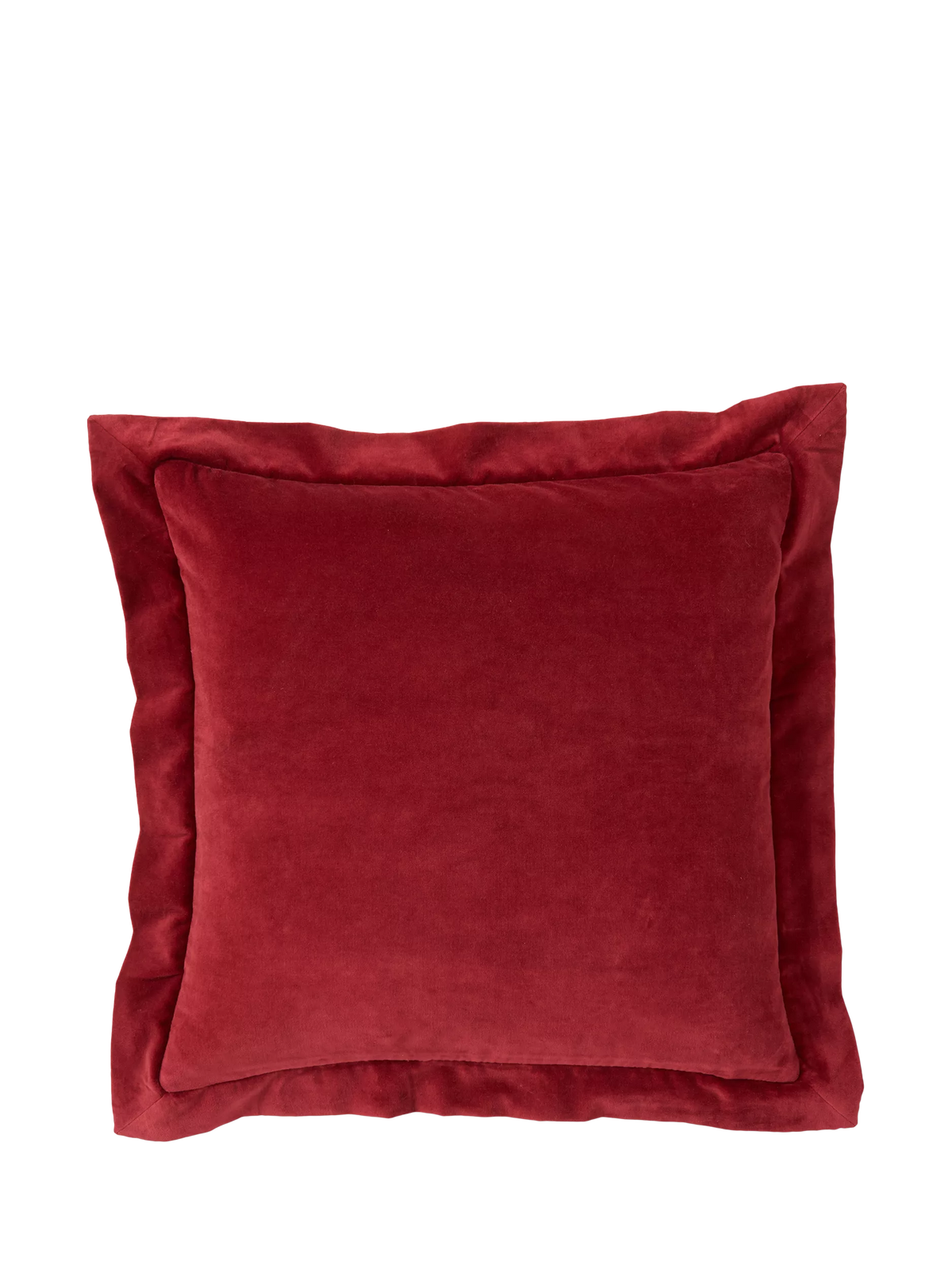 Truly red velvet cushion cover 50cm, UK version