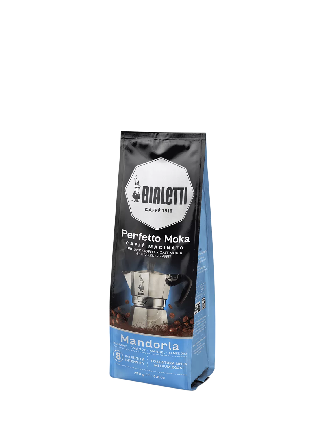 Bialetti Moka Almond ground coffee 250g, UK version