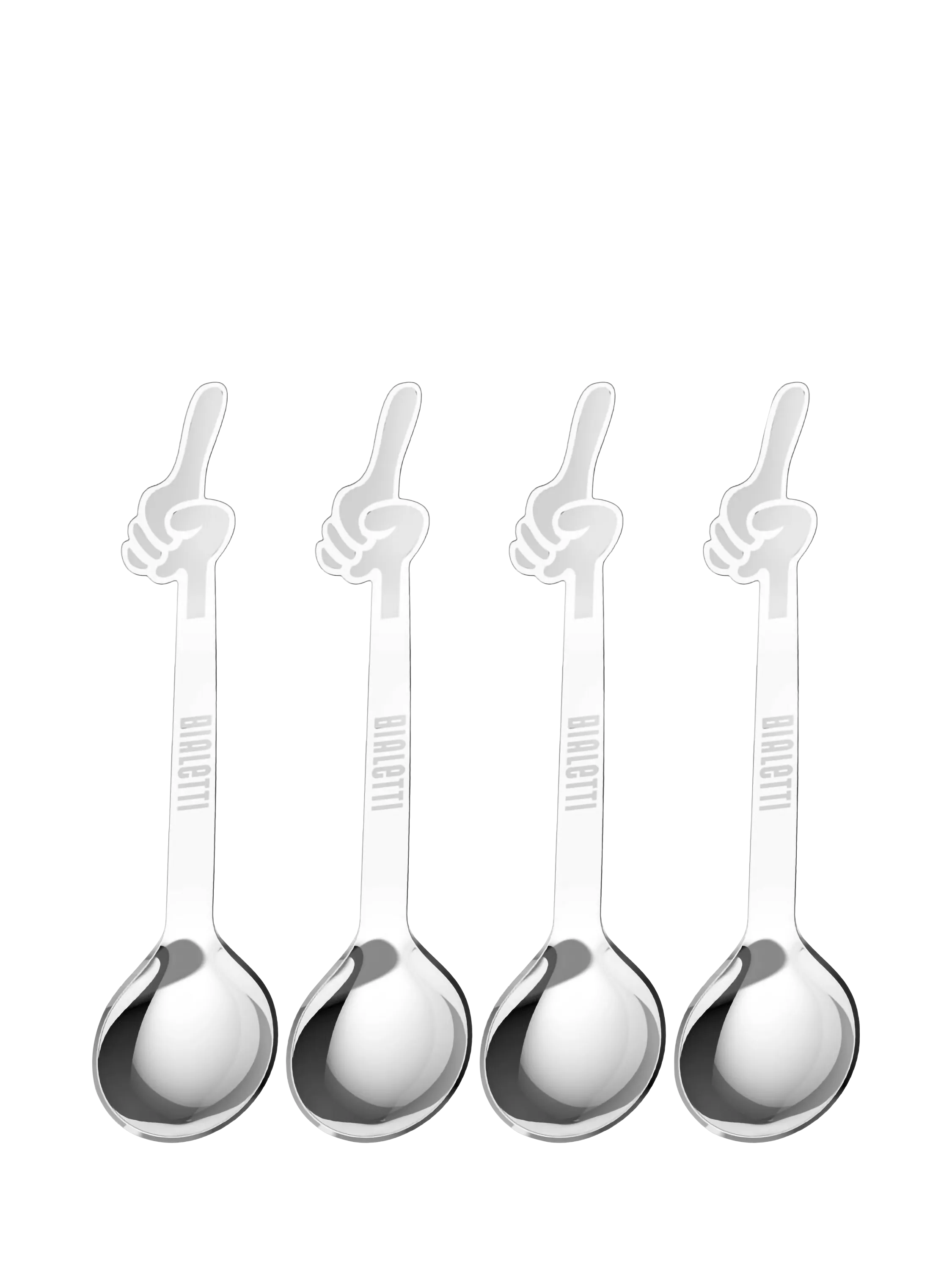 Bialetti coffee spoons set of 4 stainless steel, imported from the UK