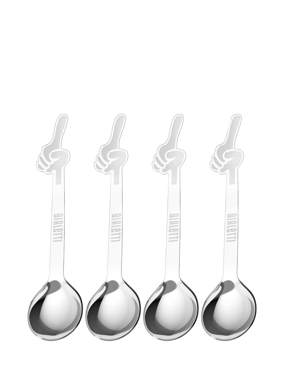 Bialetti coffee spoons set of 4 stainless steel, imported from the UK