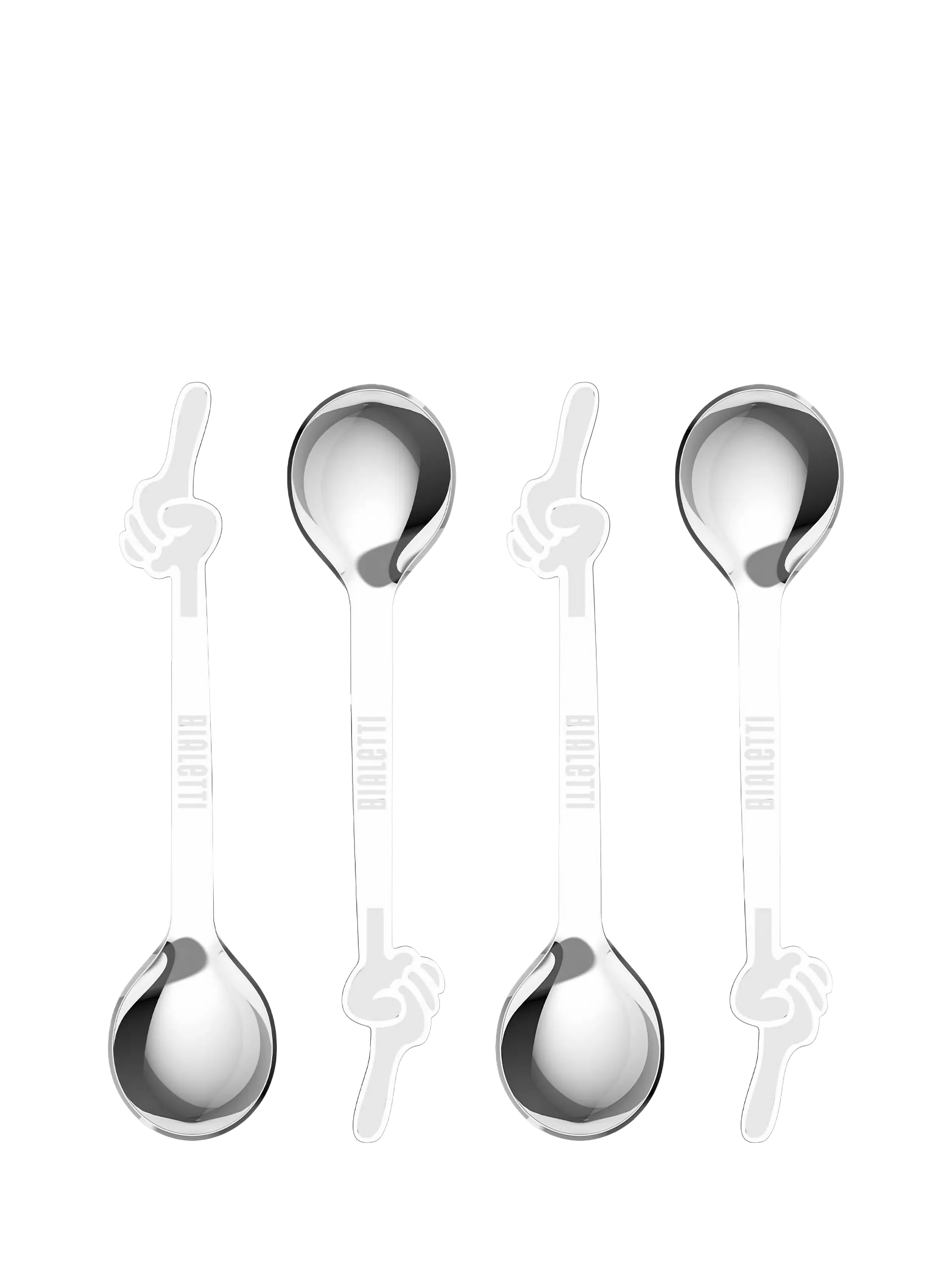 Bialetti coffee spoons set of 4 stainless steel, imported from the UK