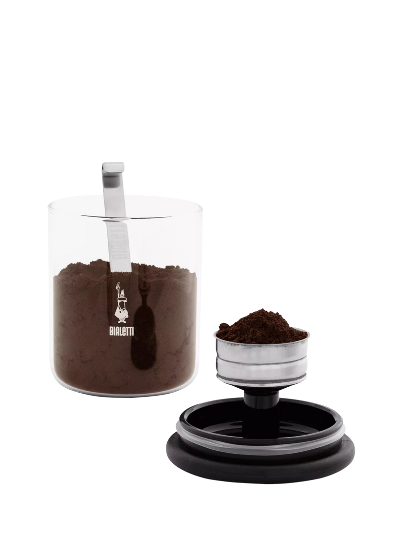 Bialetti coffee canister smart glass (British brand)