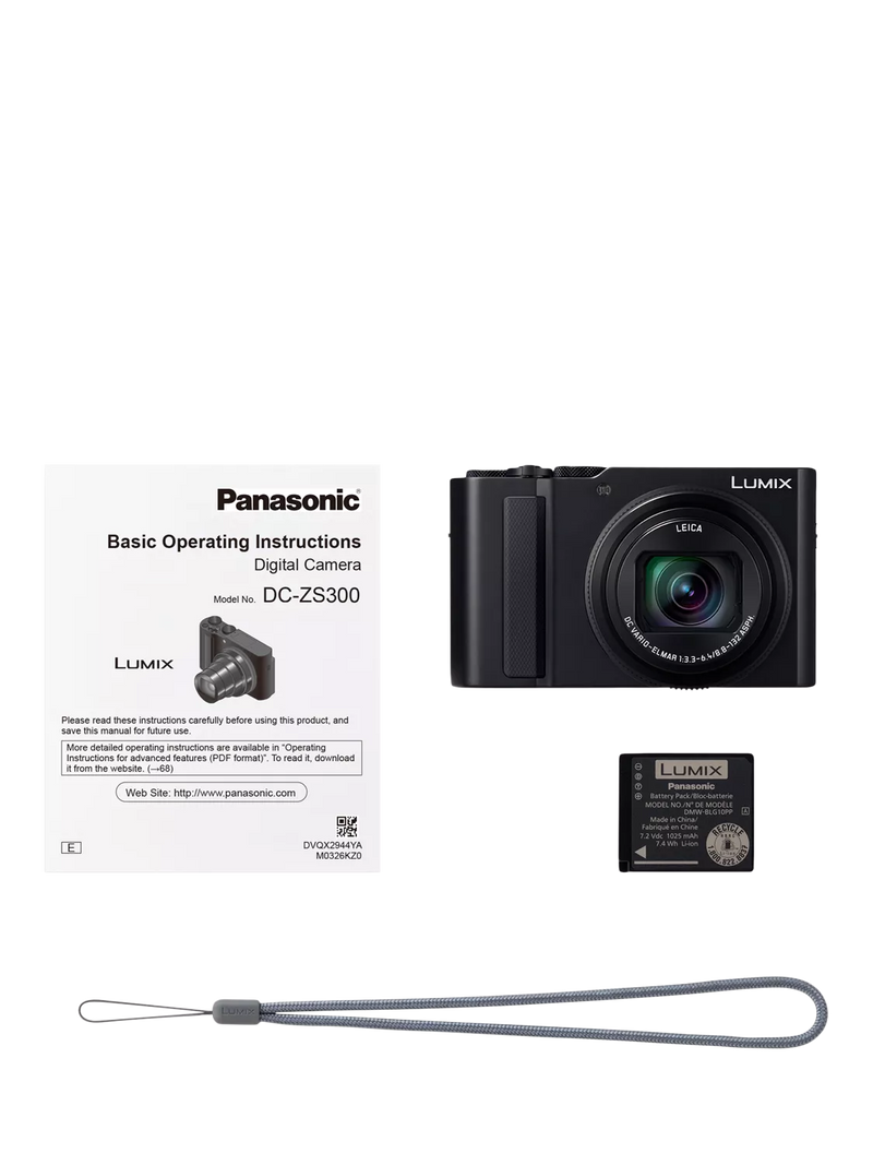 Panasonic Lumix TZ300 compact superzoom camera 20.1MP silver, imported from the UK