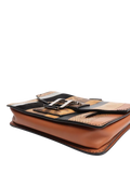 Proenza Schouler clutch bag brown striped exotic leather 19cm (British brand)