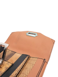 Proenza Schouler clutch bag brown striped exotic leather 19cm (British brand)