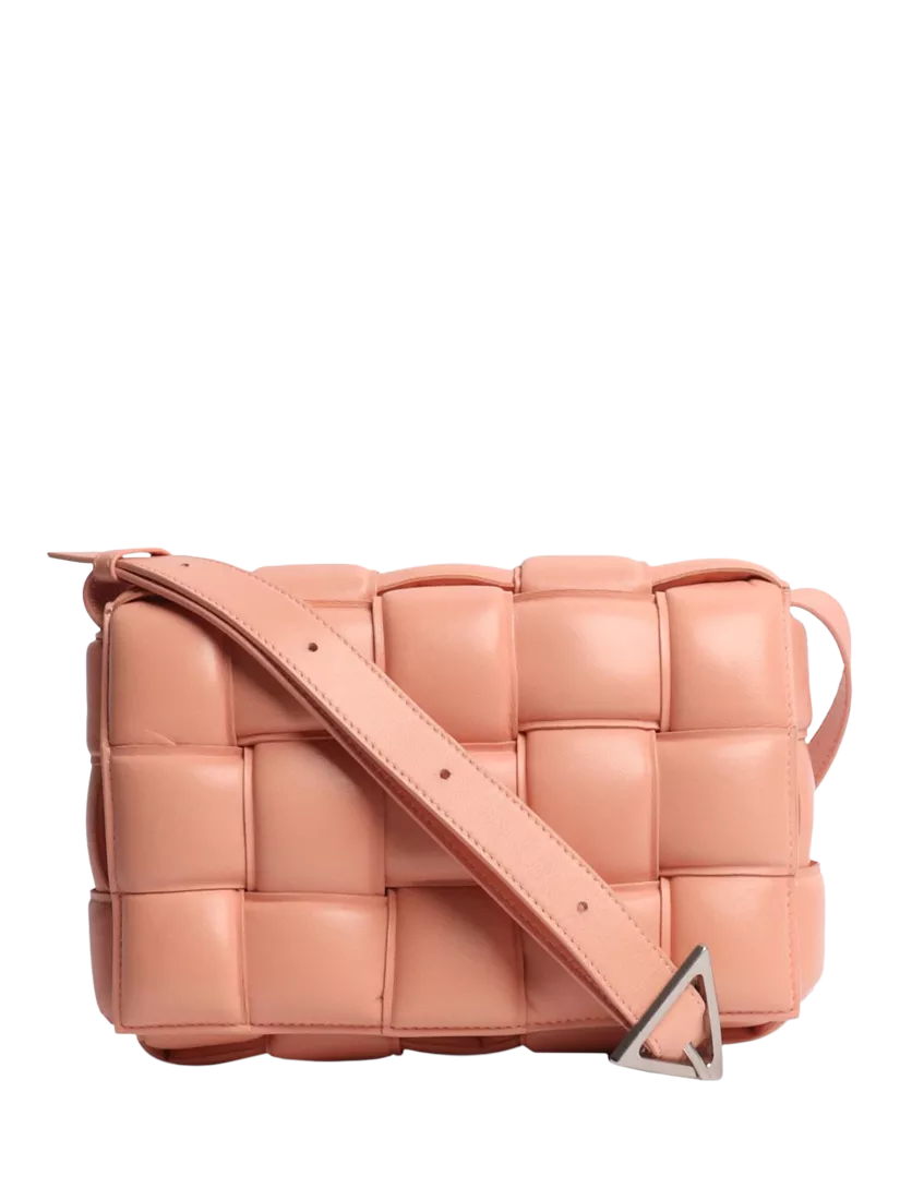 Bottega Veneta Pink Padded Cassette Cross Body Bag, UK version