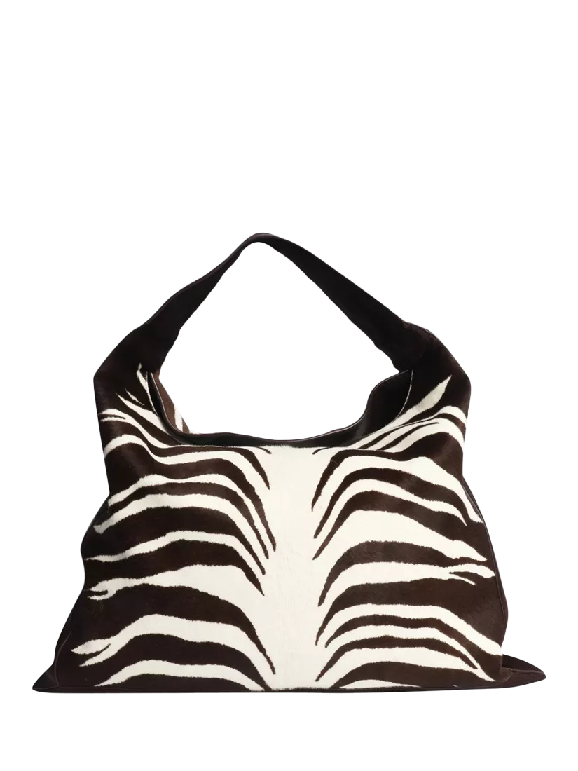 Bottega Veneta large Hop pony hair bag, imported from the UK
