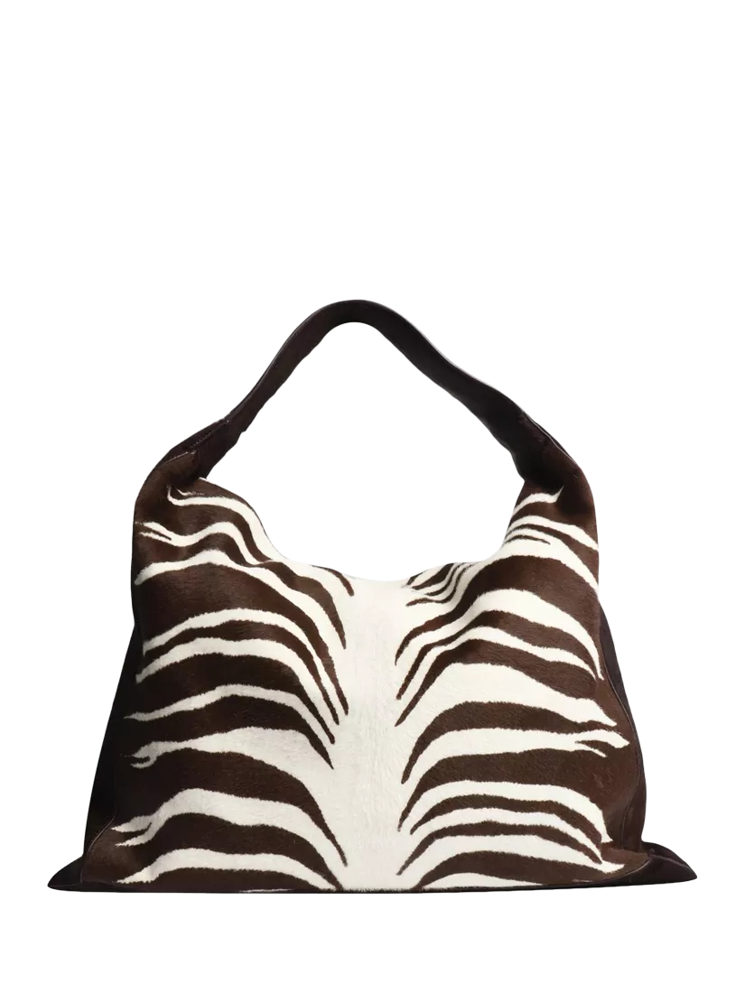 Bottega Veneta large Hop pony hair bag, imported from the UK