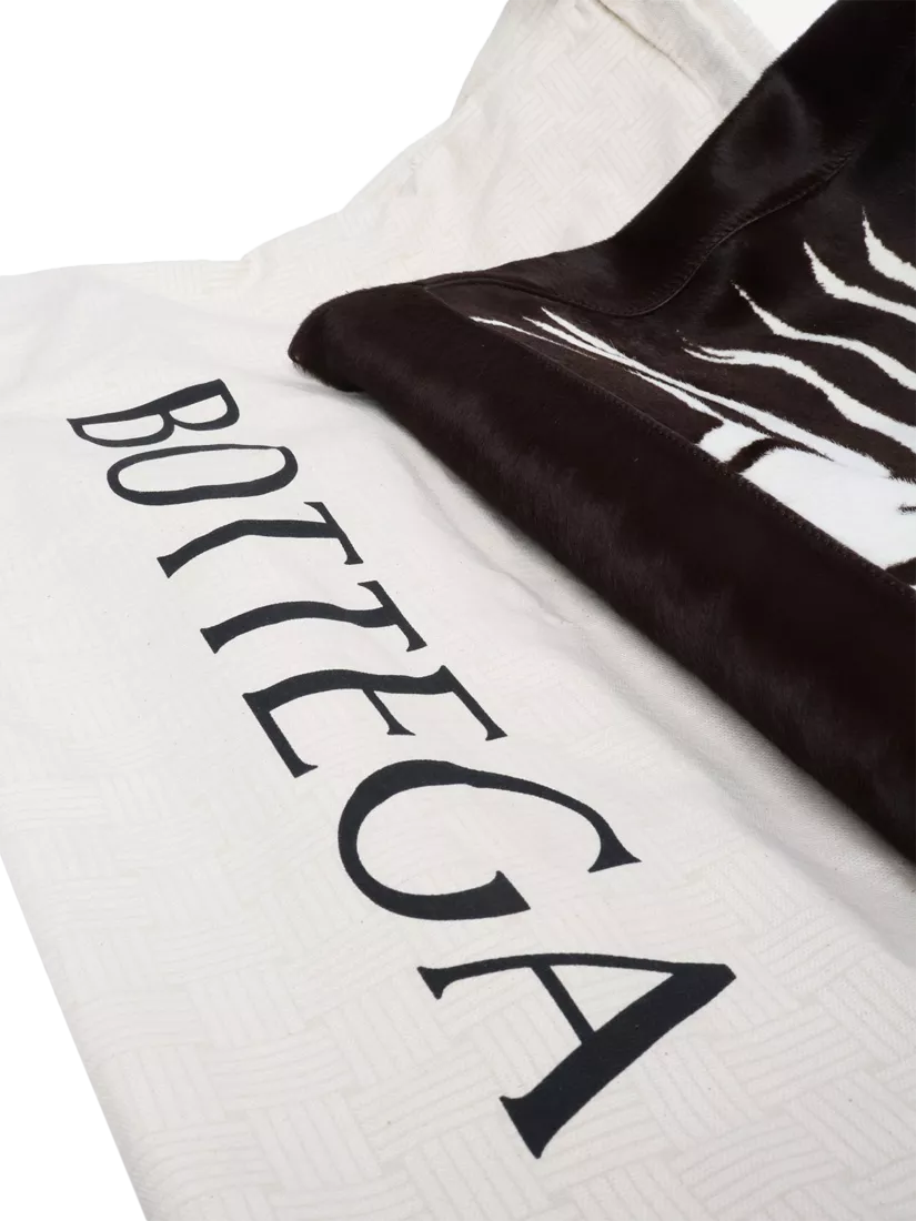 Bottega Veneta large Hop pony hair bag, imported from the UK