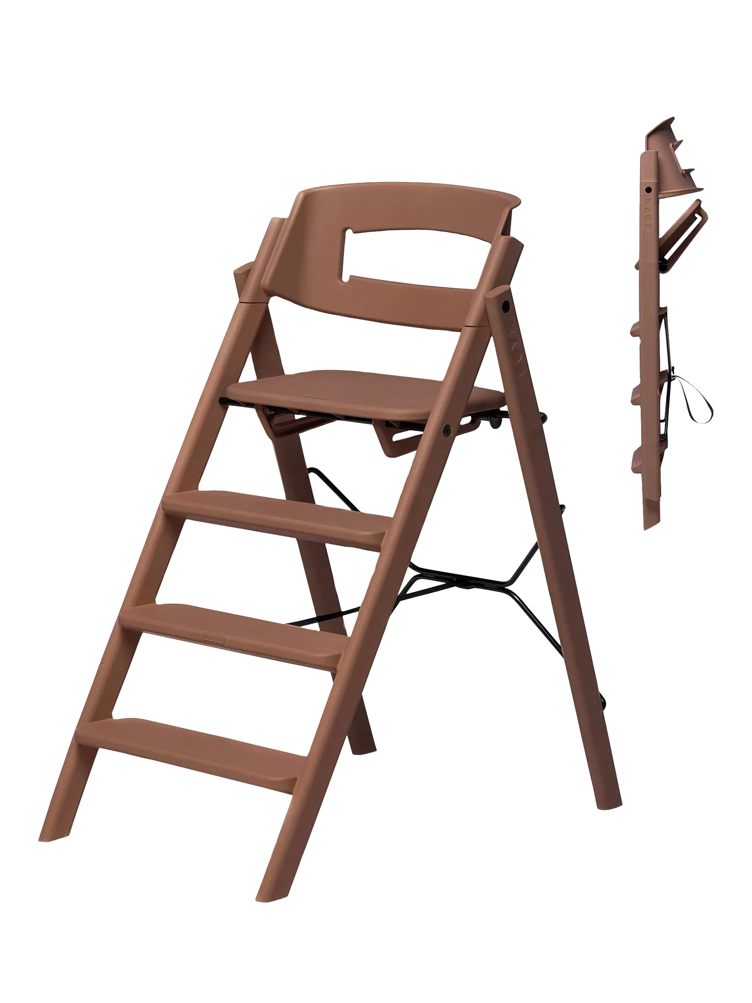 KAOS Klapp highchair Mocca Brown - British product