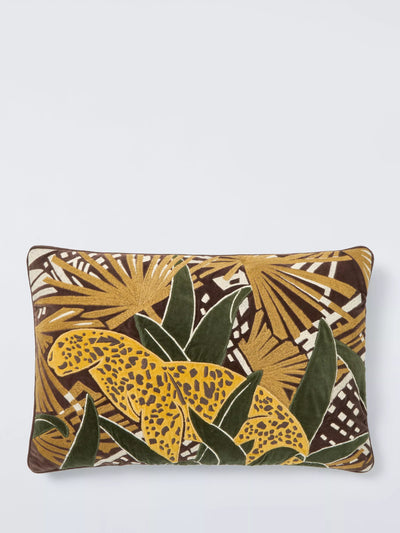 John Lewis John Lewis Leonard Cushion Khaki Green 40cm x 60cm- Buy online at McGrocer
