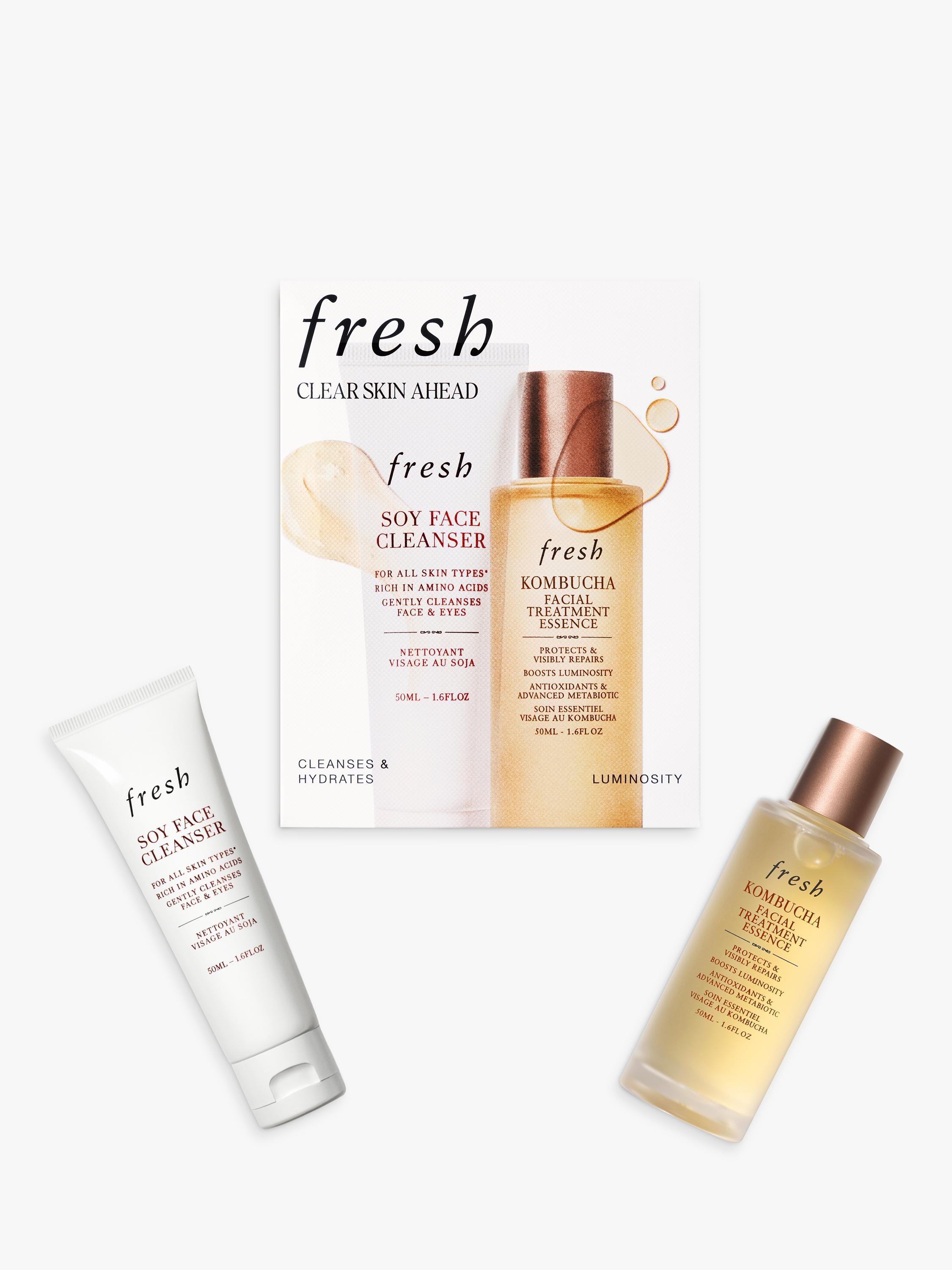 Fresh skincare gift set 50ml Soy Face Cleanser Kombucha Essence (British brand)