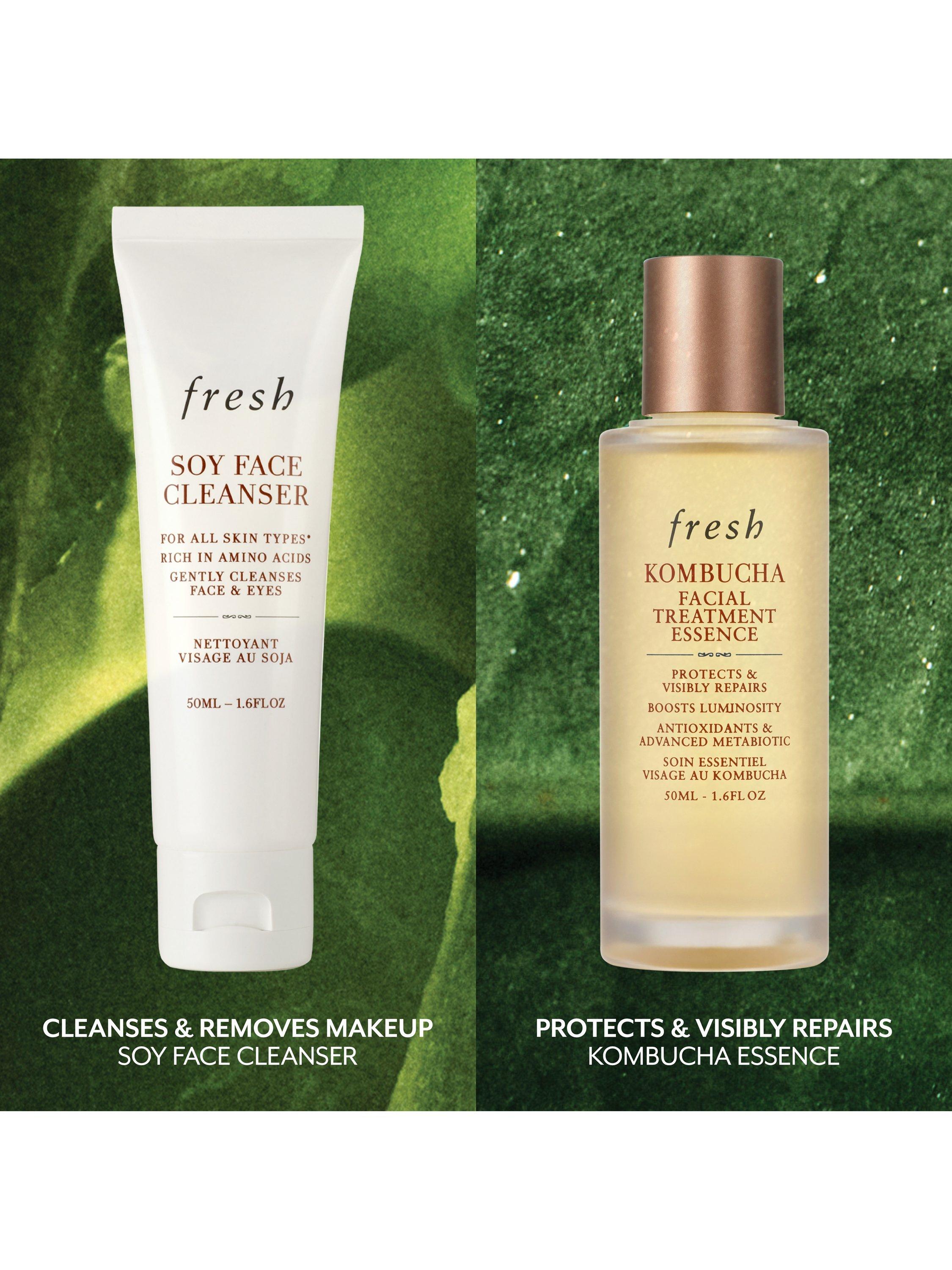 Fresh skincare gift set 50ml Soy Face Cleanser Kombucha Essence (British brand)