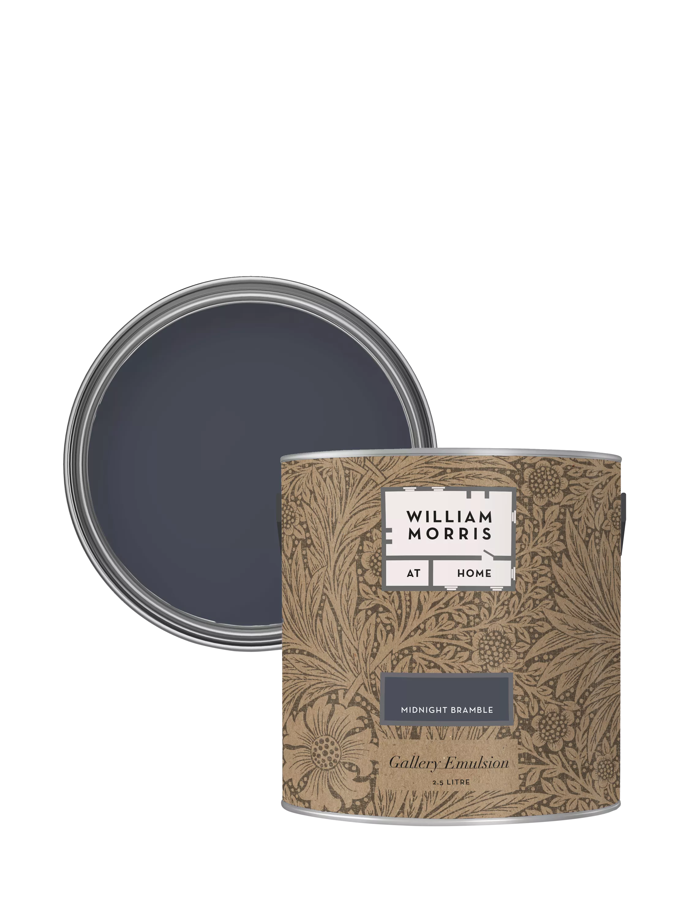 William Morris At Home Midnight Bramble Paint 2.5L (British brand)