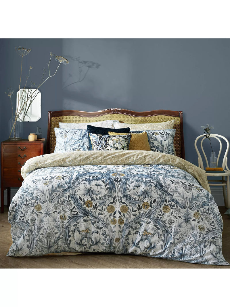 William Morris At Home Mineral Blue matt emulsion paint 2.5L, imported from the UK