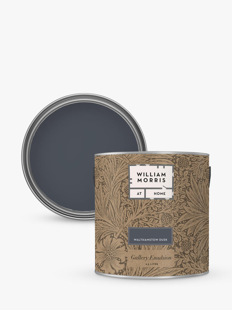 William Morris At Home Walthamstow Dusk matt emulsion paint 2.5L - British product