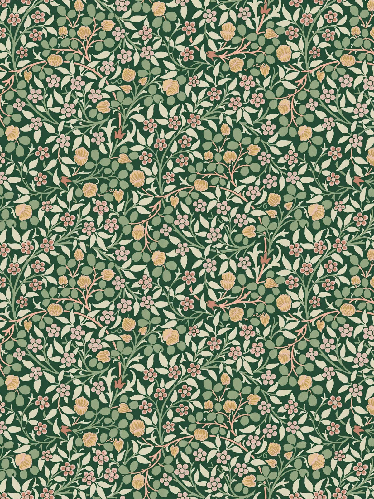 William Morris At Home Clover wallpaper floral pattern, imported from the UK