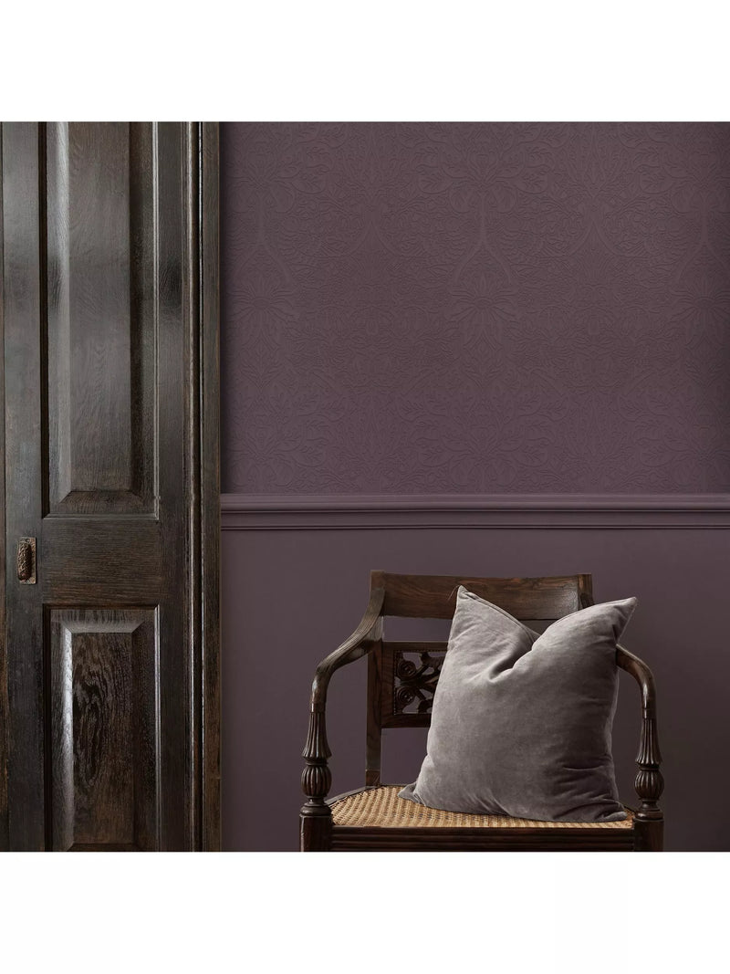 William Morris At Home Dove & Rose paintable wallpaper white, UK version