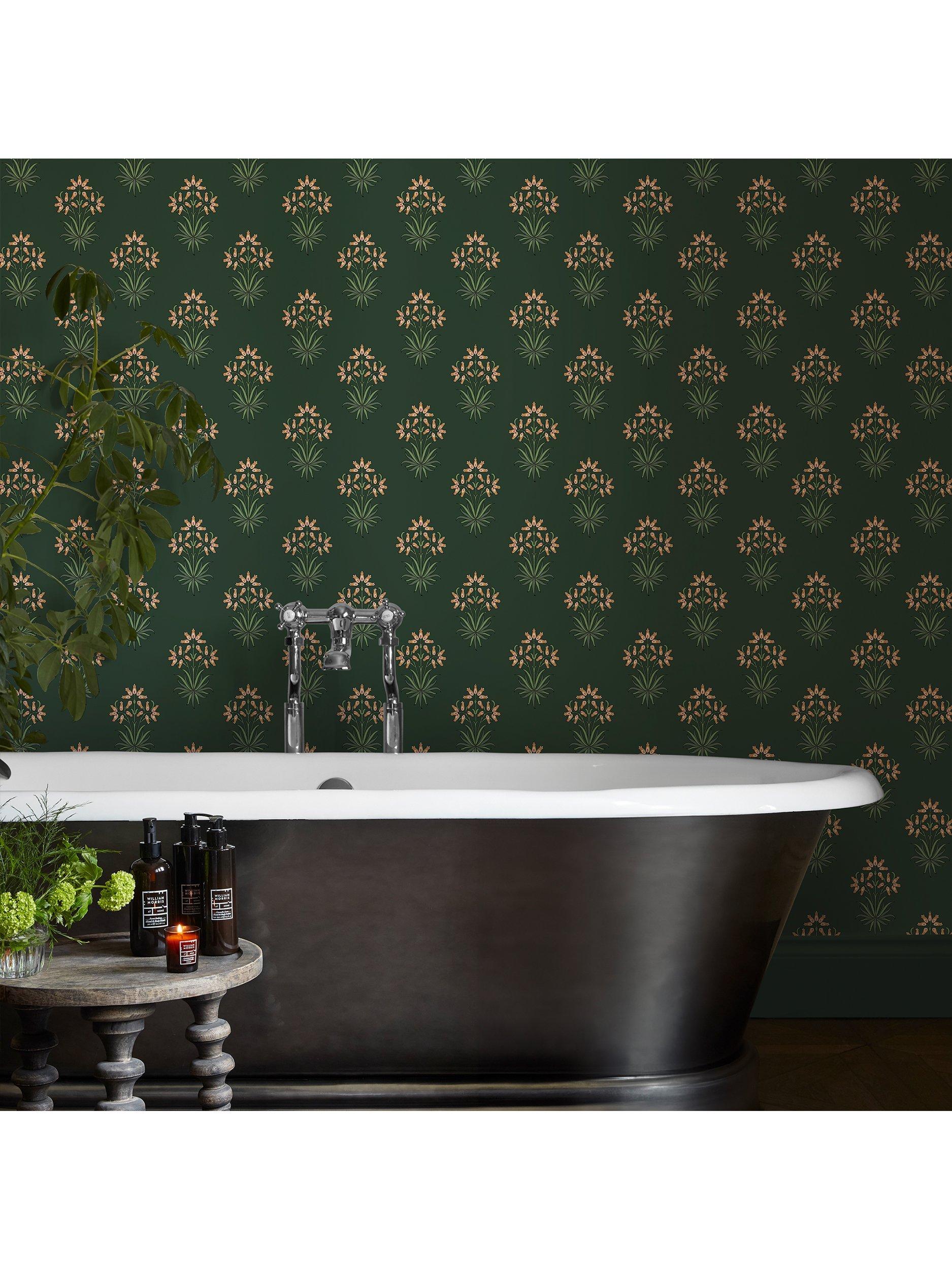 William Morris At Home Hyacinth Flower wallpaper roll, UK version