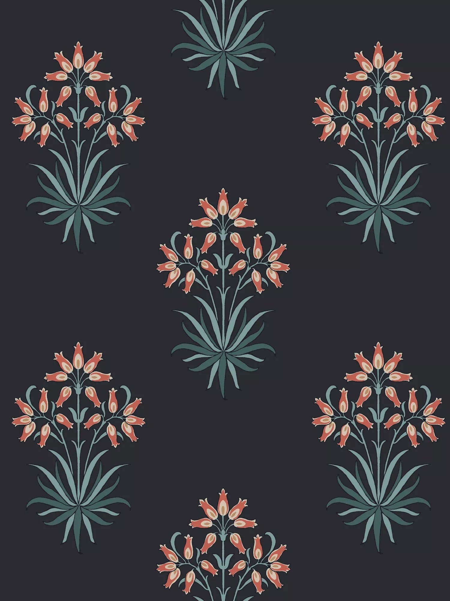 William Morris At Home Hyacinth Flower Floral Wallpaper
