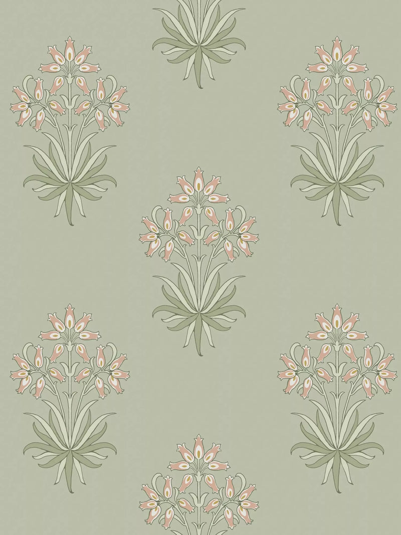 William Morris At Home Hyacinth Flower Floral Wallpaper