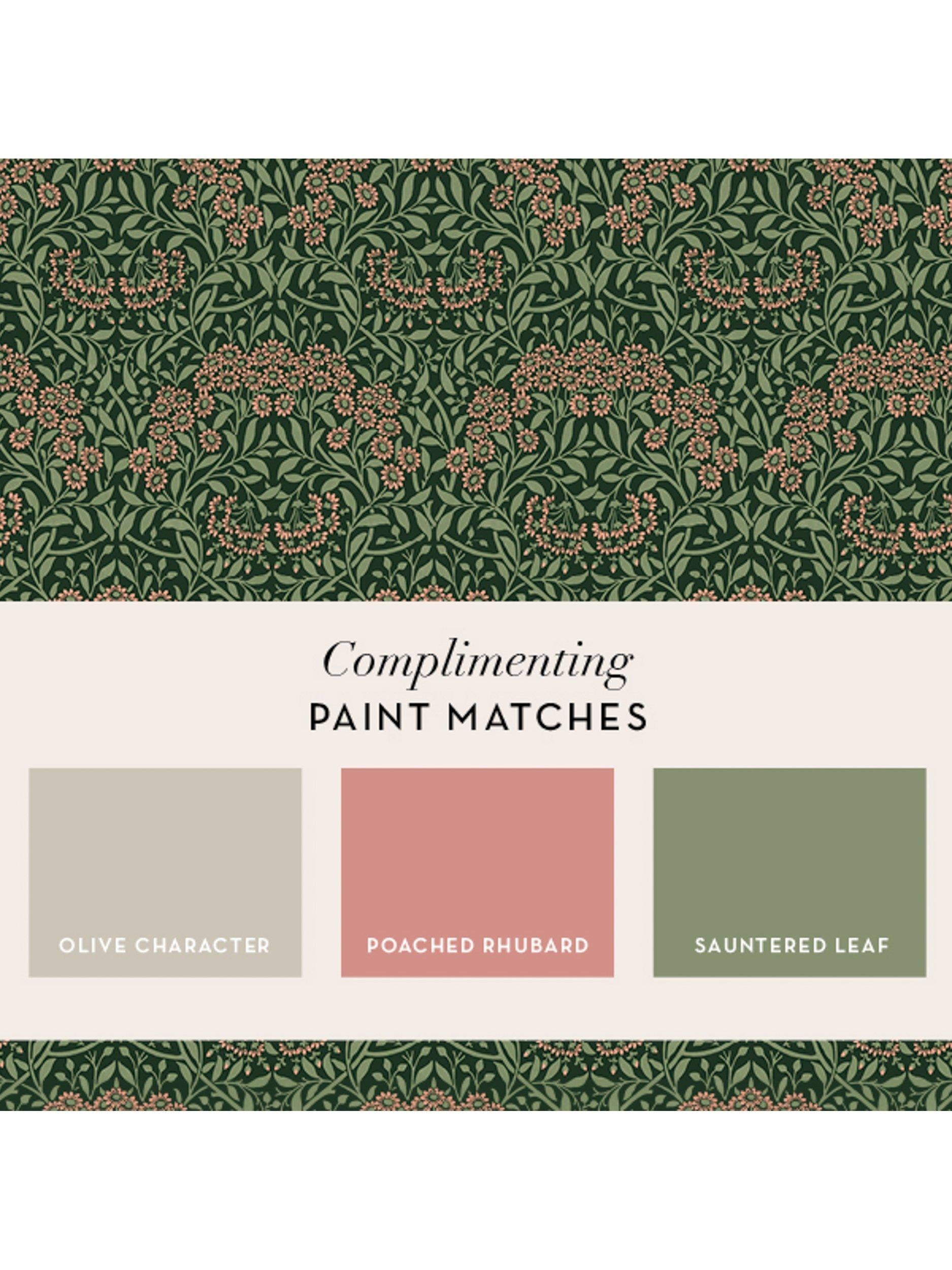 William Morris At Home Michaelmas Daisy wallpaper roll, imported from the UK