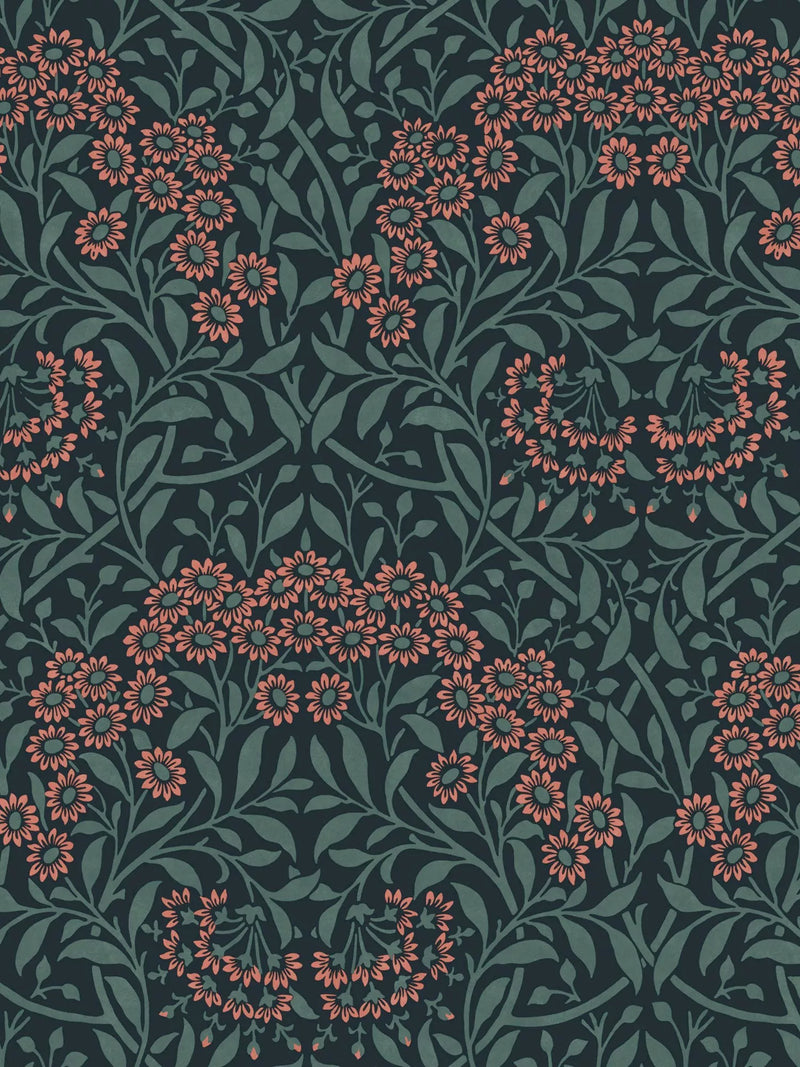 William Morris At Home Michaelmas Daisy Wallpaper