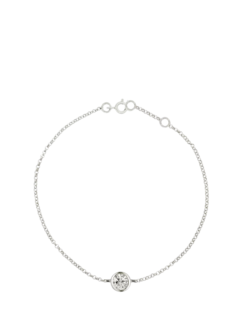 E.W Adams 9ct gold diamond chain bracelet, UK version