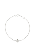E.W Adams 9ct gold diamond chain bracelet, UK version
