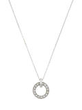 E.W Adams 9ct gold diamond spinning hoop pendant, UK version