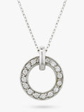 E.W Adams 9ct gold diamond spinning hoop pendant, UK version