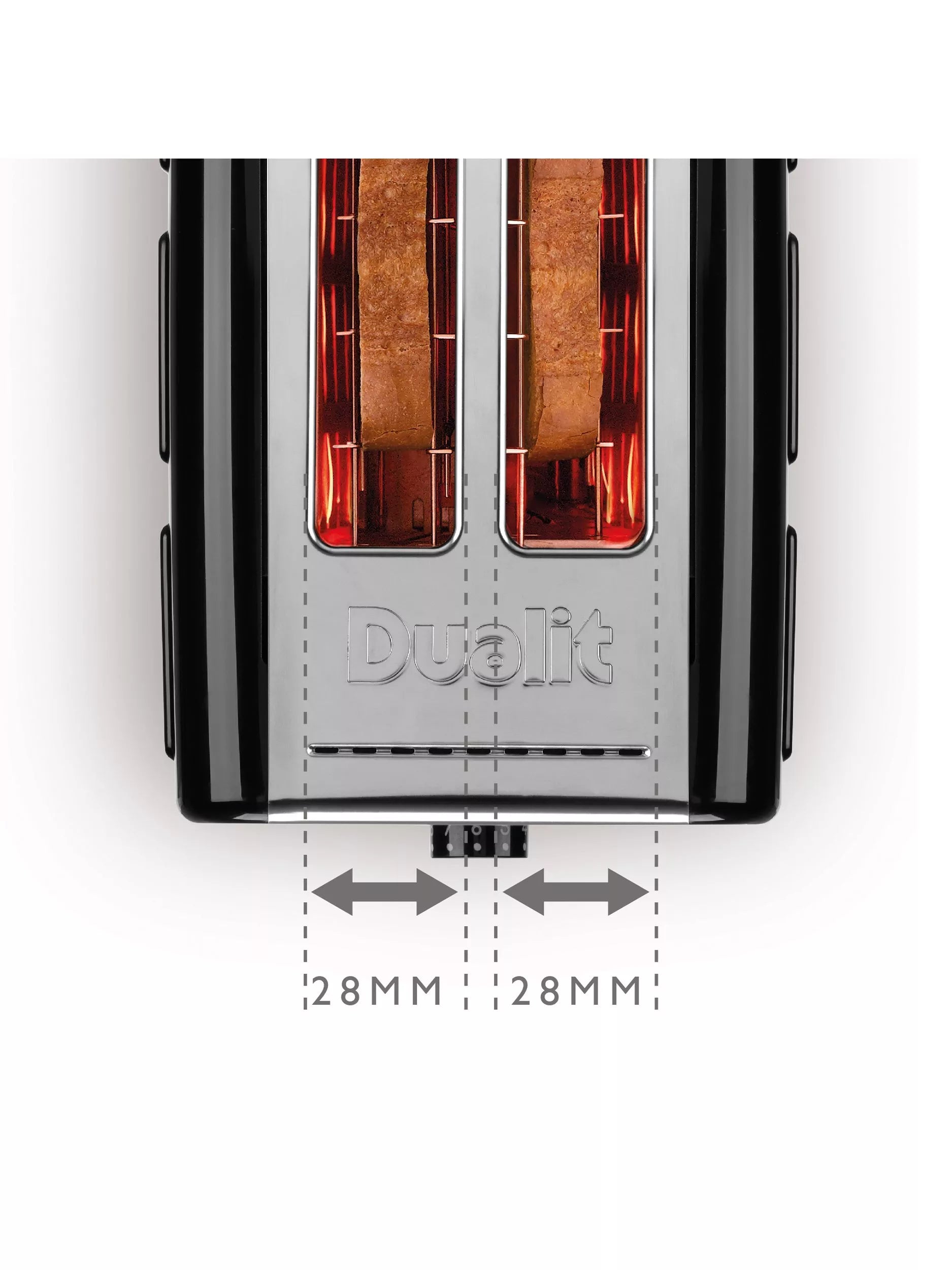 Dualit Studio 2 slice toaster black, UK version