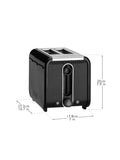 Dualit Studio 2 slice toaster black, UK version