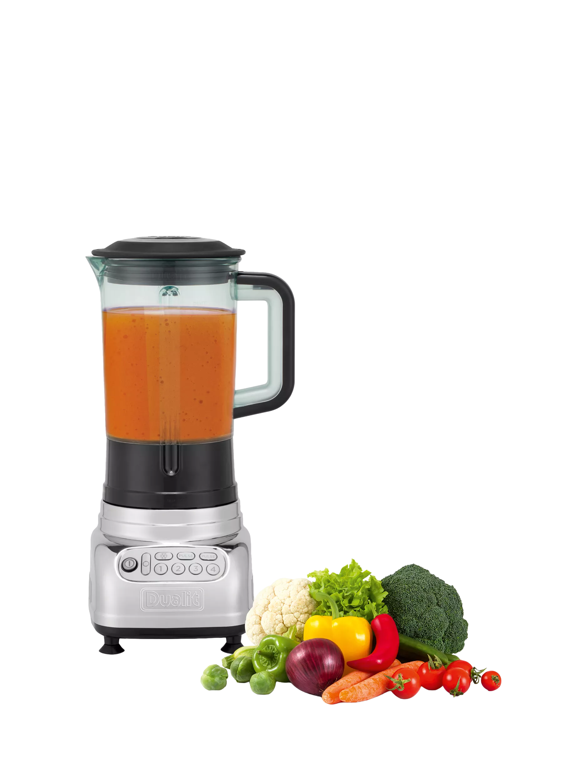 Dualit stainless steel food blender and smoothie maker, imported from the UK