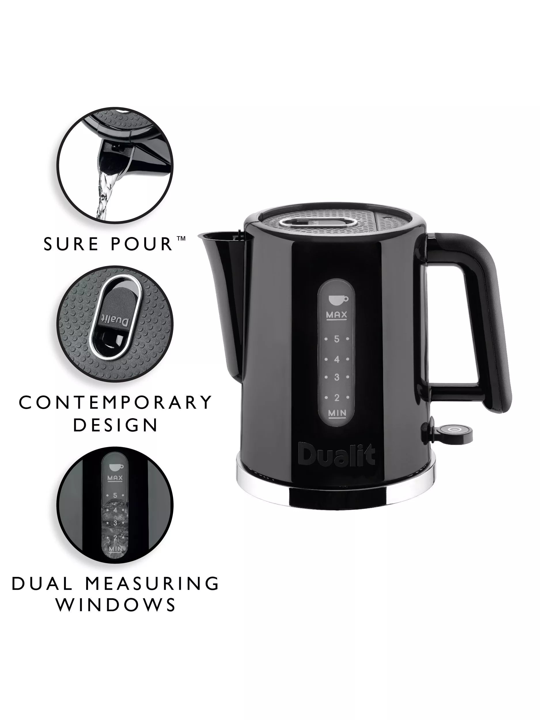 Dualit Studio Kettle 1.5L black, UK version
